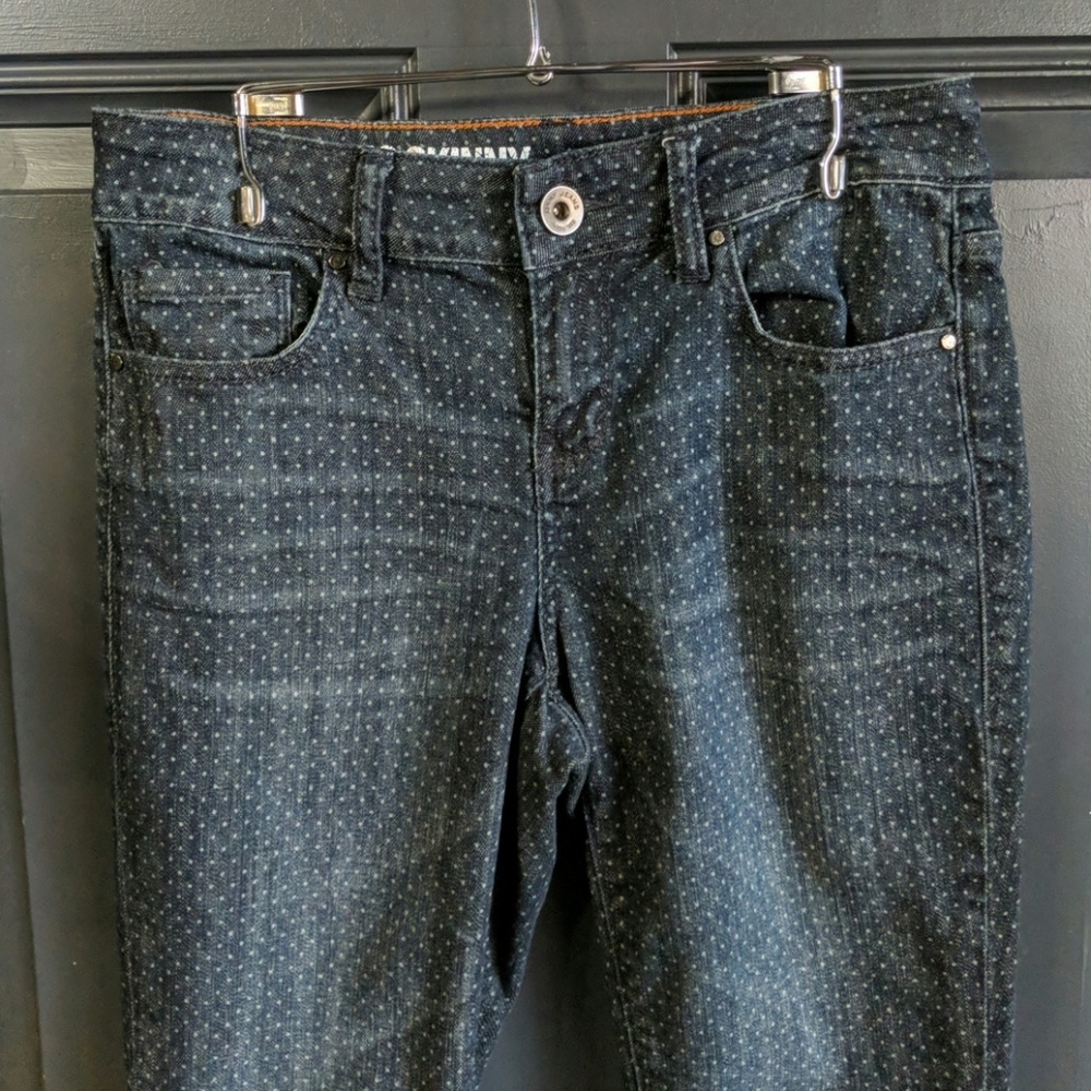 DKNY Poka-Dot Skinny Jeans